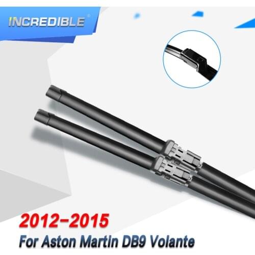 INCREDIBLE Wiper Blades for Aston Martin DB9 Volante Fit Push Button Arms 2012 2013 2014 2015