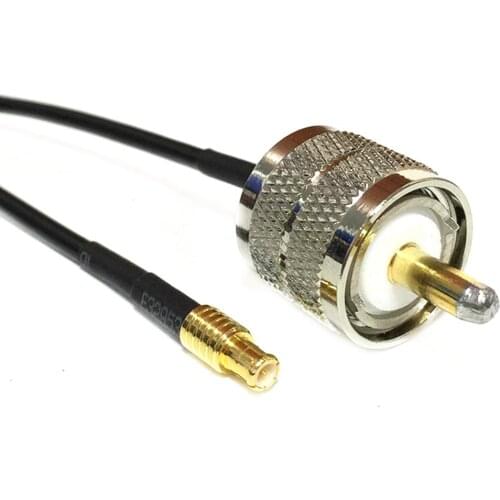 New UHF Male Plug Switch MCX Male Plug ST RG174 Cable Adapter 20CM 8inch for wifi antenna