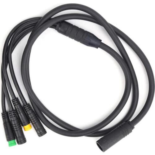 Durable Equipment Waterproof 1T4 Electric Bike Cable Harness Gear Sensor Extension Cable for BAFANG BBS01/BBS02 Mid Motor