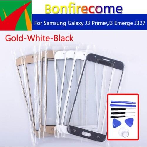 5.0"touchscreen J327 For Galaxy J3 Prime J3 Emerge J327 SM-J327P GT-J327 LCD Front Touch Screen Glass Outer Lens