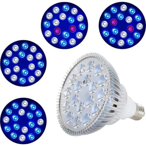 54W LED Aquarium light Led Pet Lighting Fish Tank Lamp Plant Bulb for Saltwater Marine Coral Reef Sump Algae UV IR Red Blue