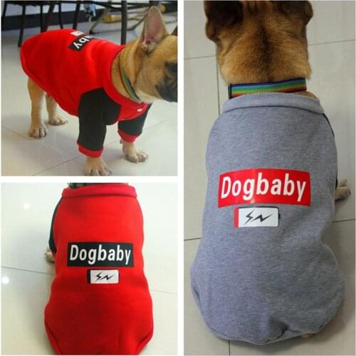 Pug Dog Hoodies French Bulldog Clothes Sweatshirt Puppy Clothes Spring Autumn Dog Stuff Classic Leisure Sport Pet Supplies