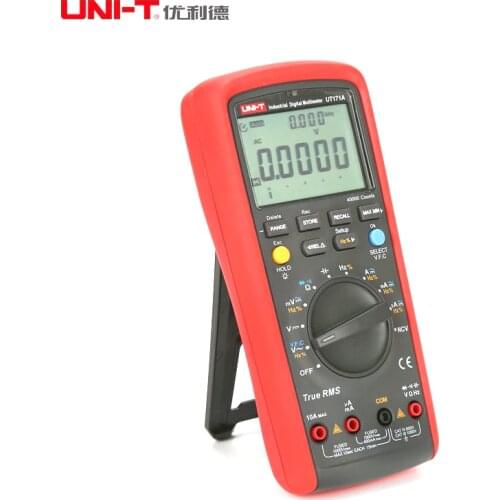 UNI-T UT171A True RMS Digital Multimeters AC DC Volt Amp Oham Herz with USB Interface LCD Backlight