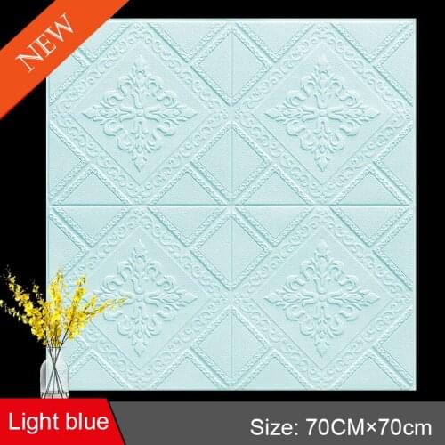 Waterproof bed head self-adhesive wallpaper TV background wallpaper imitation leather soft bag thickened 3d foam wall stickers