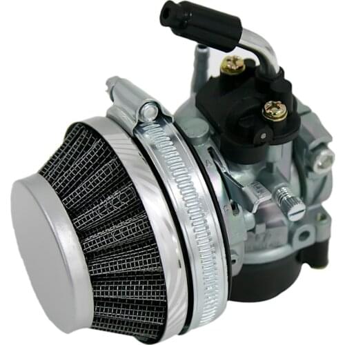 High Performance Silver Air Filter Carburetor For 49cc 60cc 80cc Motorized Bike