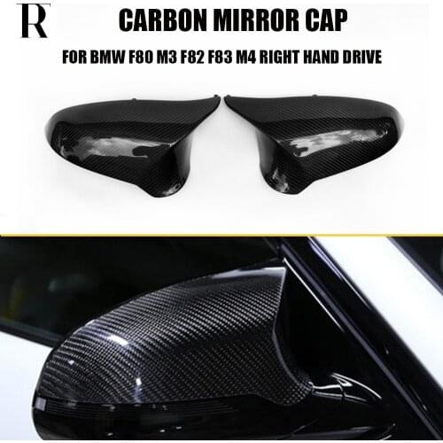 M3 M4 RHD Replaced Style Carbon Fiber Side Mirror Cover Cap for BMW F80 M3 F82 F83 M4 Only Right Hand Drive 2012 - 2019
