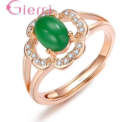 High Quality Elegant Hollow Flower Shape Rose Gold Sliver Color Open Ring For Women Female Party Engagement Jewelry