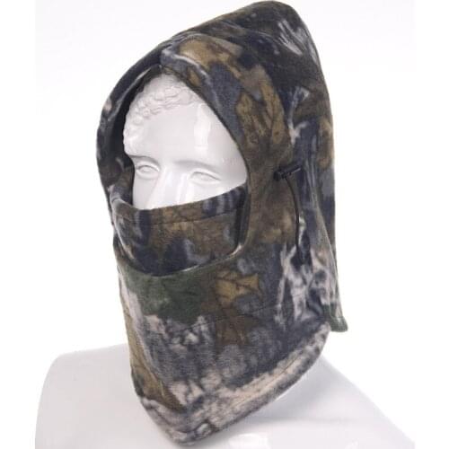 Winter outdoor thickening multifunctional fleece Balaclava Riding Hat CS camouflage hat warm and windproof cap