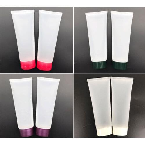 300pcs empty 200ml lotion frosted plastic soft tube for cosmetic skin care cream packaging,200g squeeze container bottles