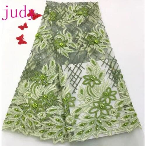 5yards/bag RFJ107# 5 colors embroidered beads sequined French style wedding dress used for wedding dinner dresses Free shipping