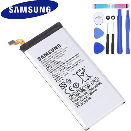 Original Samsung battery for Samsung Galaxy A5(2015 edition) A500 SM-A500F A500F A500K SM-A500FU A5000 A5009 EB-BA500ABE 2300mAh
