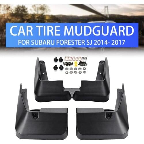 Car Mud Flaps Black Mudflaps Splash Guards Mud Flap Mudguards Fender For Subaru Forester SJ 2014 - 2017