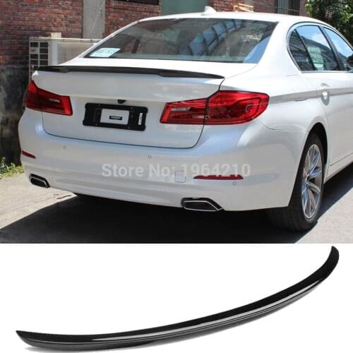 MONTFORD Car Styling ABS Plastic Unpainted Color Rear Spoiler Trunk Wing For BMW G30 G38 M5 520i 528i 535i 530i 525i 2017 2018