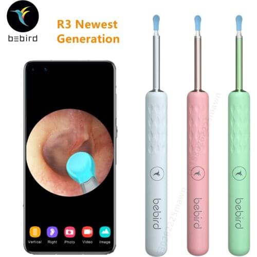 Bebird R3 R1 Ear Cleaner Minifit Wireless Wax Removal Tool Picker Otoscope IP67 Waterproof Endoscope 300W Camera Health Care