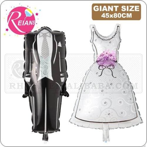 Large Groom Bride to be Wedding Dress Foil Balloon Marriage Decoration Balloon for Romantic Wedding Party Balloon baloon ballon
