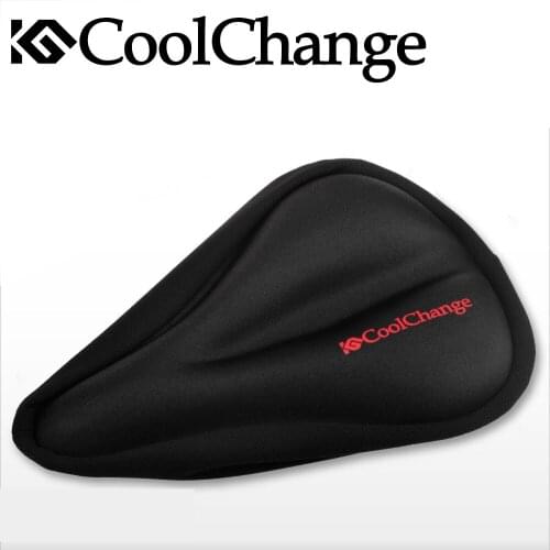 Coolchange Bicycle Seat Saddle Cover silica gel Material Soft Cushion Black New MTB Seat Men&Women Cycling Seats Saddle