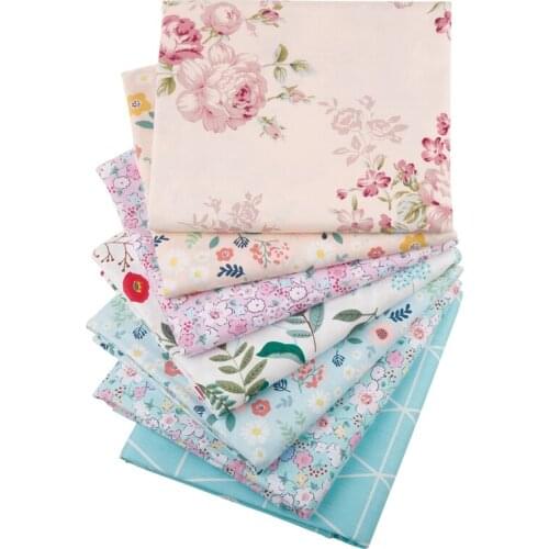 Flower Series Cotton Cloth Printed Twill Fabric DIY BabySewing Bed Quilt Sheet Pillow,Muppet Toys Material BY Meter Material