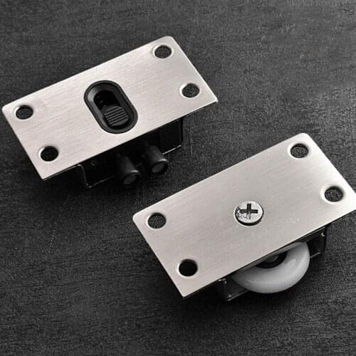 Sliding Door Roller Heavy Mute Cabinet Wheel Pulley Runners For Wardrobe Window Furniture Hardware Upper And Under Wheel