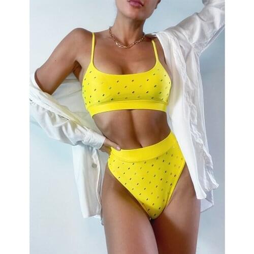 FRECKANGE Swimwear With Rhinestones