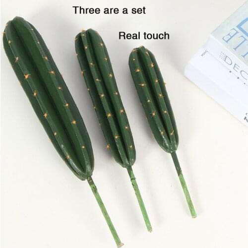 Artificial Plant Simulation Cactus Indoor Plant Real Touch Succulent Potted For Home Decoration DIY Plant Wall Accessories