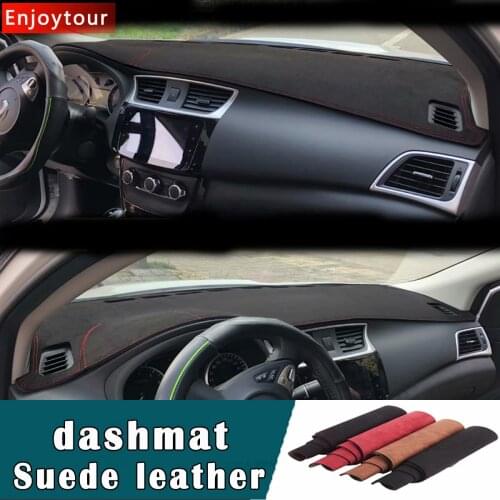 For Nissan Sylphy Sentra G13 2013-2018 Suede Leather Dashmat Dashboard Covers Pad Dash Mat Carpet Car-styling Auto Accessories