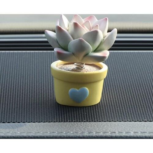 Creative Succulents Potted Resin Crafts Car Decorations Car Interior Supplies Daquan Car Decorations
