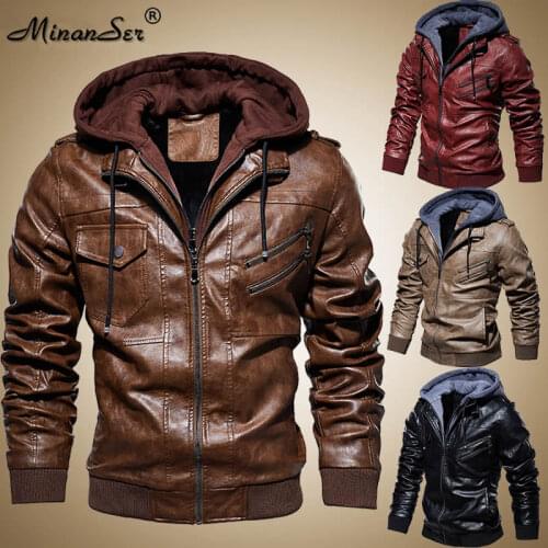 MinanSer Hooded Jackets For Men