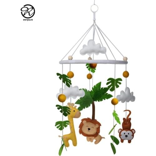 Felt Baby Crib Mobile Scandinavian Elephant Baby Shower Gift Nursery Decoration