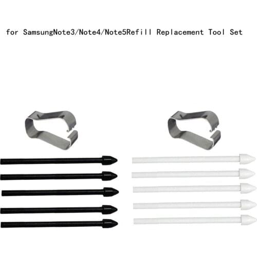 Suitable For Samsung Note3 Note4 Note5 Note 3 4 5 Refill Replacement Tool Set Replacement Nib For S Pen Black White
