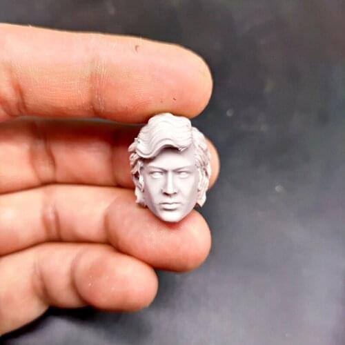 1/12 Scale Hiroshi Fujioka Head Sculpt Unpainted Fit 6" ML Figure