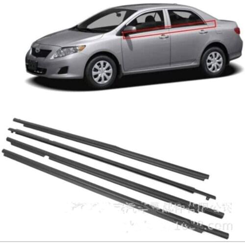 4pcs Car Weatherstrips Window Moulding Trim Seal Belt For Toyota Verso 2011
