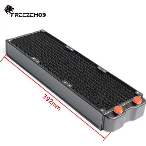PC Water Cooling G1/4 360mm 45mm thickness Aluminum Radiator Double-layer Heat Sink,PC Gamer DIY Gamer Cabinet Part