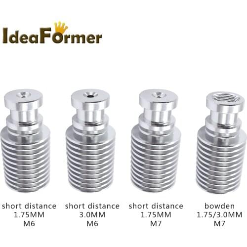 2 pcs E3D V6 Heat Sink Short Distance Radiator J-head Hotend All Metal Direct Bowden1.75mm 3.0mm Filament 3D Printer Parts