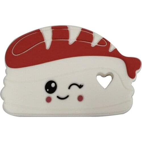 Silicone Teether For Teether Sushi Teething Toys Tree Cartoon Food Grade Silicone Baby Teether Teething Item Newborn Accessories