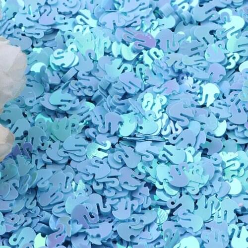 10g Colorful Swan Shape PVC Loose Sequins for Crafts Paillettes Sewing Craft Glitter Confetti Nail Art Sequin DIY Accessories