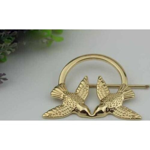10pcs/lot Bag hardware accessories two birds decorative buckle adjust the buckle pull the heart clasp