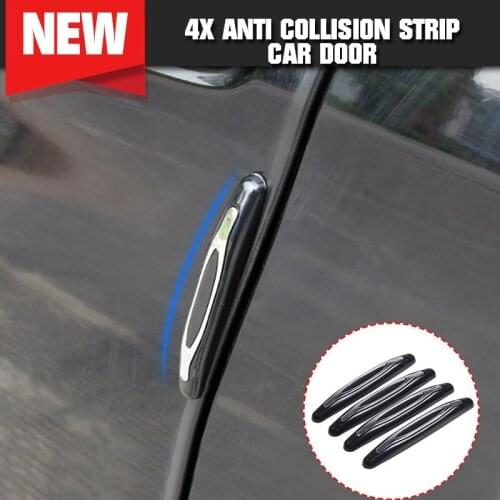4Pcs/set Styling Mouldings Stickers Anti Collision Strip Car Door Edge Gap Guard Scratch Protector Corner Bumper Exterior Parts