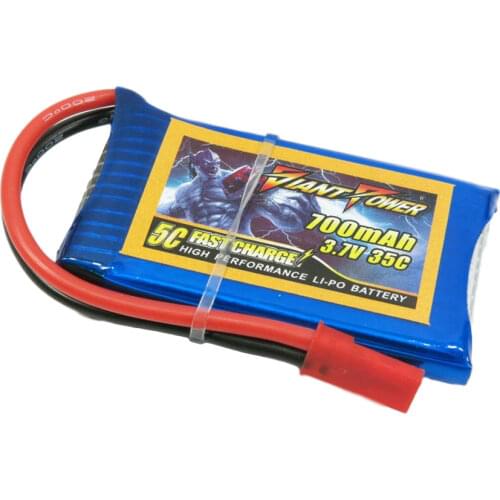 3.7V 1S 700mAh 35C LiPO Battery JST plug Traxxas LaTrax Alias Quad-Copter min size FPV Drone RC Multirotor Aircraft