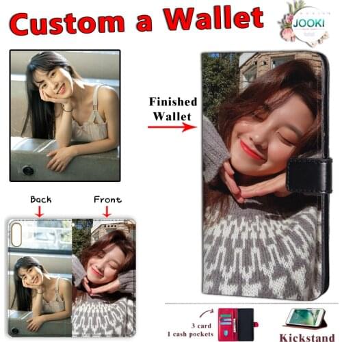 Alcatel 1B Personalized New Leather Flip Wallet Folio Phone Case Cover ForAlcatel 1B (2020) Customize Your Photo Wallet