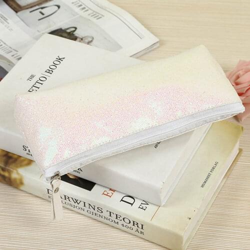 Large Laser Pencil Case Cute Glitter Pencil Bag Pouch Kawaii Pencil Box Pen Case For Girls Korean Stationery School Supplies