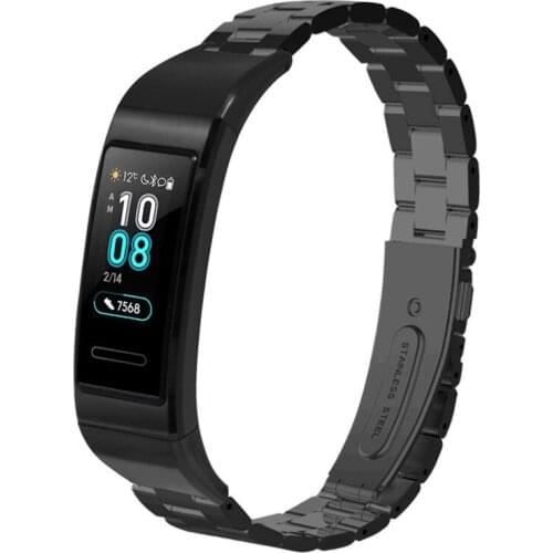 Wrist Strap Bracelet for Huawei Band 3/3 Pro Smart Watch Stainless Steel Replacement Band Sports Luxury Women Men Easy Fit 19Jun