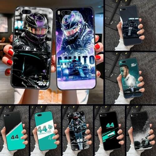 Racing racer Lewis Hamilton 44 Phone case For Xiaomi Mi Max Note 3 A2 A3 8 9 9T 10 Lite Pro Ultra black art funda fashion