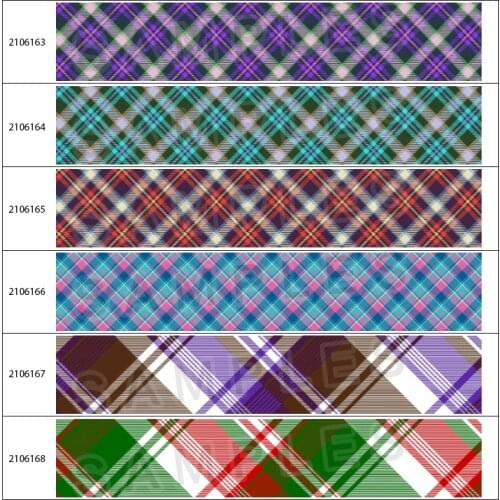 Colorful Plaid Grosgrain Ribbon Ribbon 10 Yards DIY Handmade Accessories Decoration