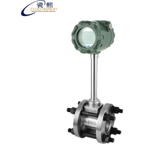 DN20 Diameter LCD display and 0.6-12m3/H flow range vortex flow meter