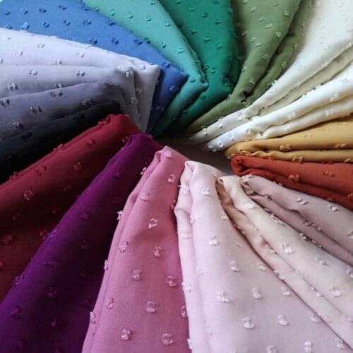 High Quality Pom Pom Bubble Chiffon Hijab Scarf Muslim Shawl Solid Plain Soft Turban Head Wraps Headband Foulard Femme