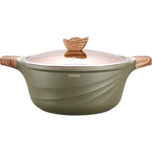 Induction cooker soup pot Soup pot Maifan stone non-stick pot Japanese kitchen pots and thickened binaural soup pot