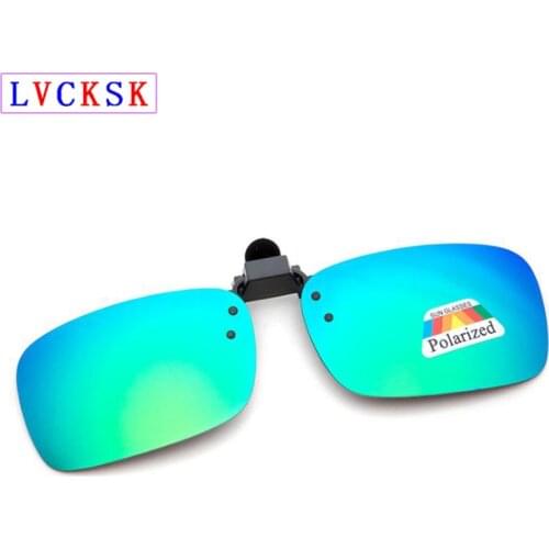 Fashion Clip on Polarized Sunglasses Lens Women Men Dirver Flash Mirror lens Sun Clips Myopia Reading Glasses Cover Eyewear L3
