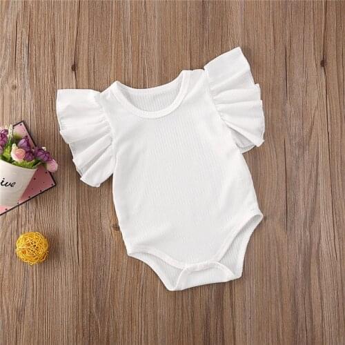 Newborn Infant bodysuit Baby Girl Cotton Romper Sleeveless Jumpsuit Clothes Set bebe baby body Sunsuit