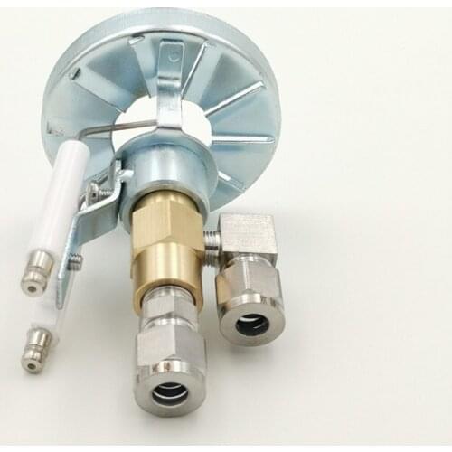 Brass Waste oil burner nozzle with flame ring and ignitor needle boiler combustion parts miskting oil spray jet fuel injection