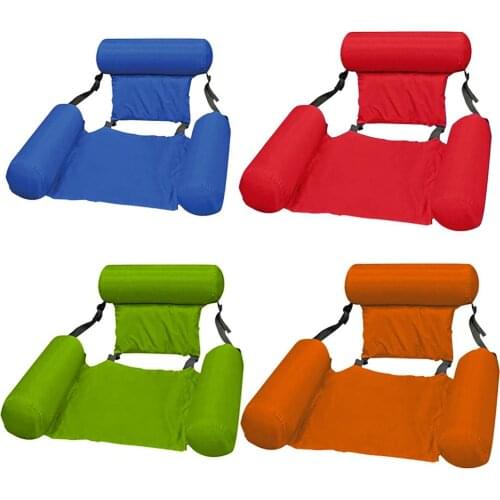 Summer Inflatable Foldable Floating Row Beach Swimming Pool Water Hammock Chair Water Sports Air Mattress Bed Chair Wholesale